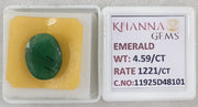 4.59/CT Natural Panna Stone with Govt. Lab Certificate-11925D48101